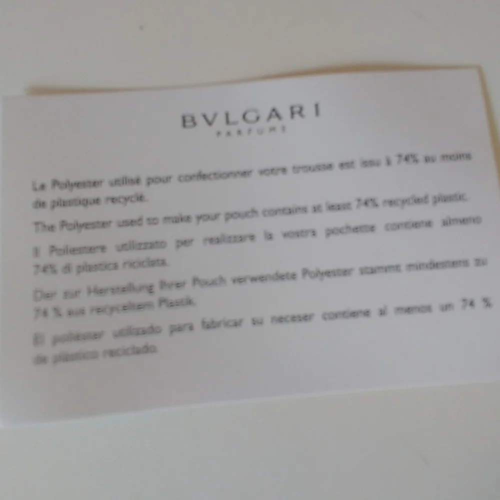 Bulgari Pink & Purple Scallop-Print Cosmetic Pouch with Gold Plaque - Picture 4 of 6